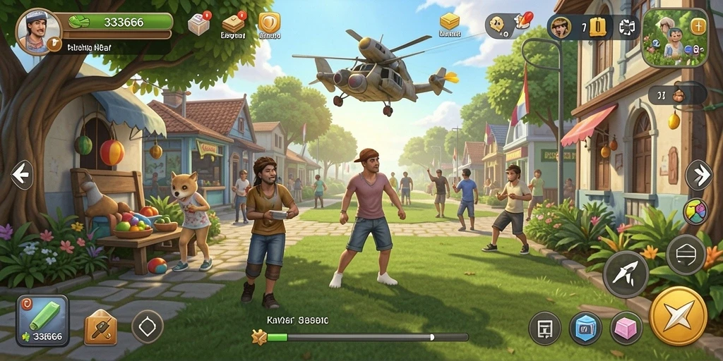 Tampilan gameplay menarik dari game Casual 333666.