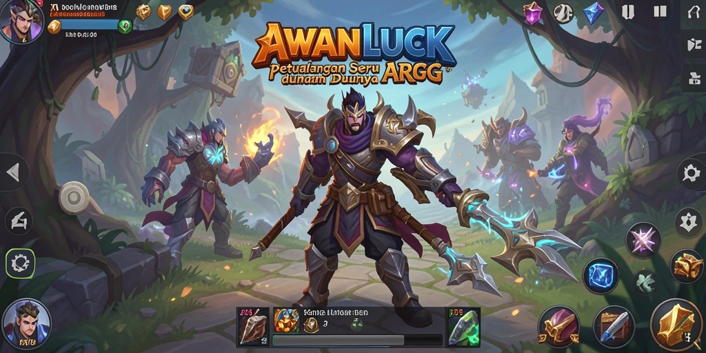 Tangkapan layar gameplay <strong>AWANLUCK</strong> menampilkan petualangan mendebarkan di dunia fantasi.