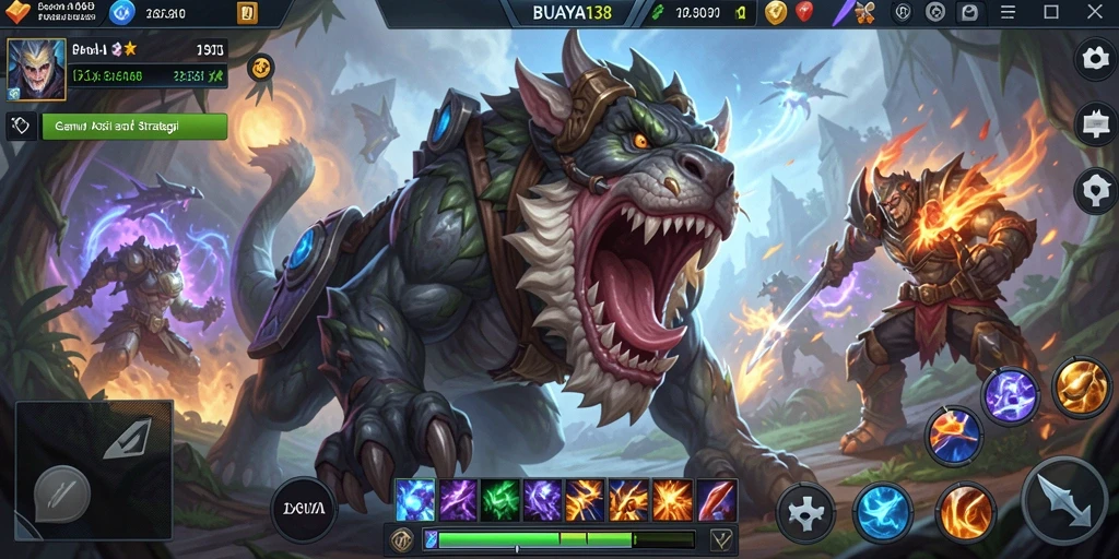 Tampilan gameplay seru dan strategis di BUAYA138.