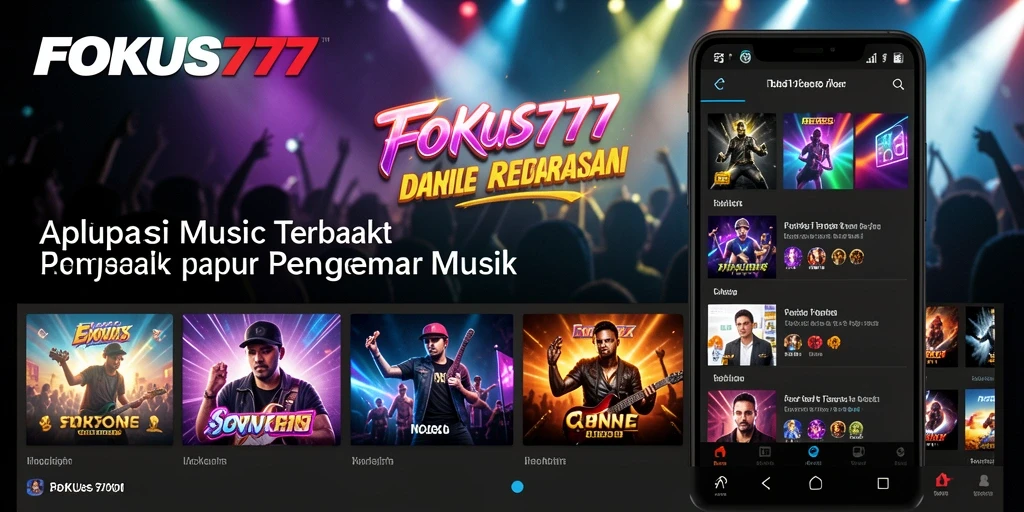 Tampilan gameplay FOKUS777 dengan alunan musik yang menyenangkan.