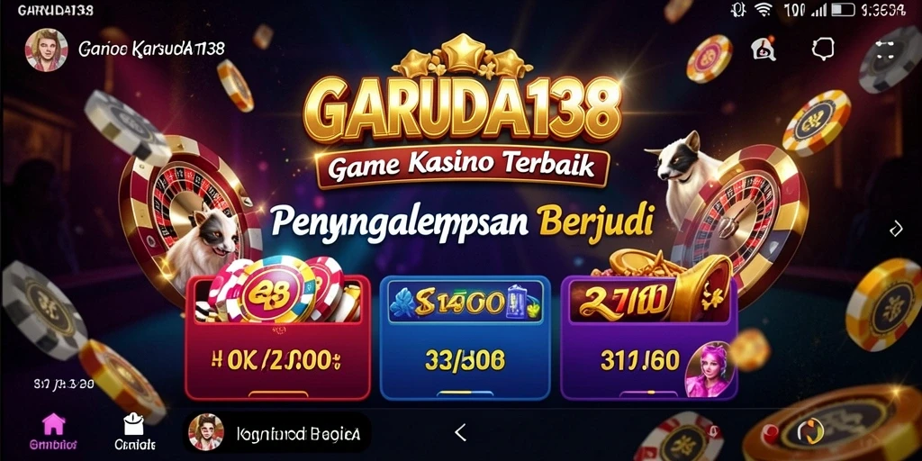 Tampilan gameplay menarik dari GARUDA138 dengan nuansa Kasino yang autentik.
