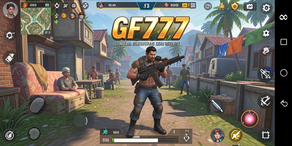 Tampilan gameplay yang menarik di GF777 menunjukkan kehidupan virtual yang dinamis.