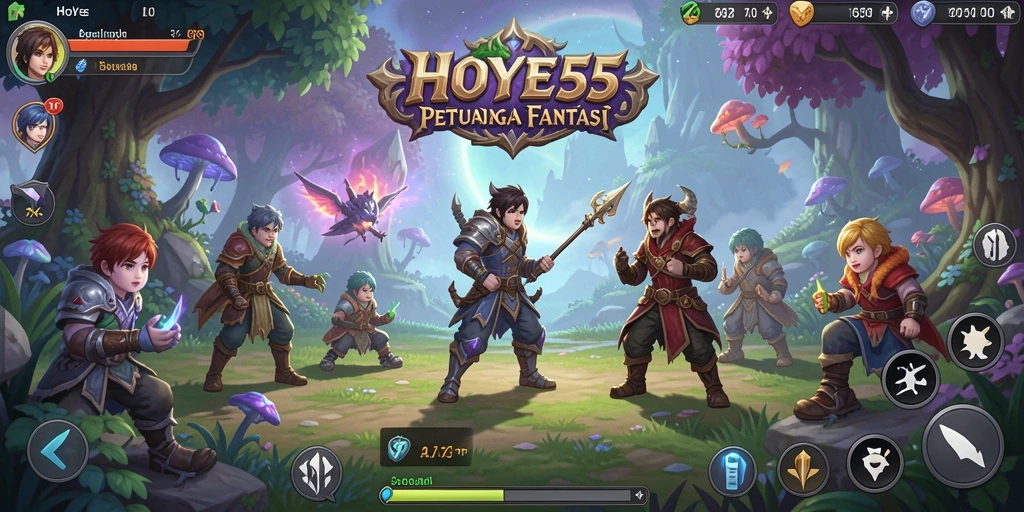 Tampilan menakjubkan dari gameplay petualangan di HOYE55.