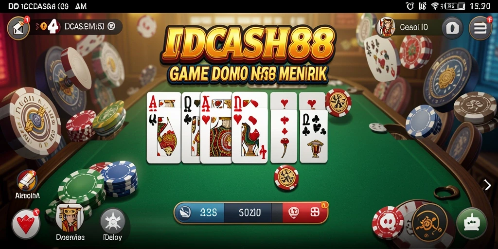 Tampilan gameplay Domino yang menarik di IDCASH88.