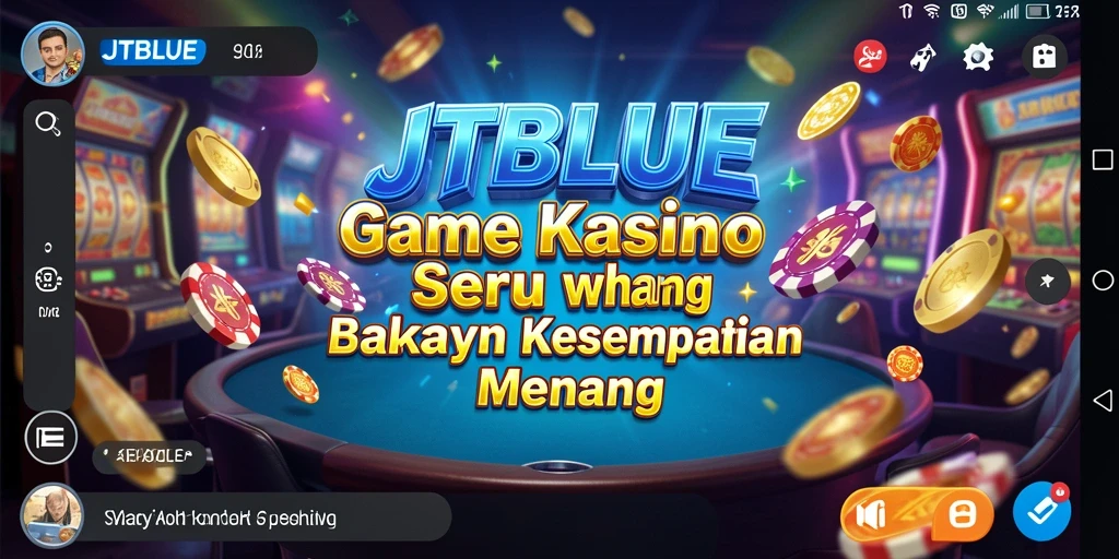 Tangkapan layar JTBLUE menampilkan gameplay yang mendebarkan dan penuh warna.