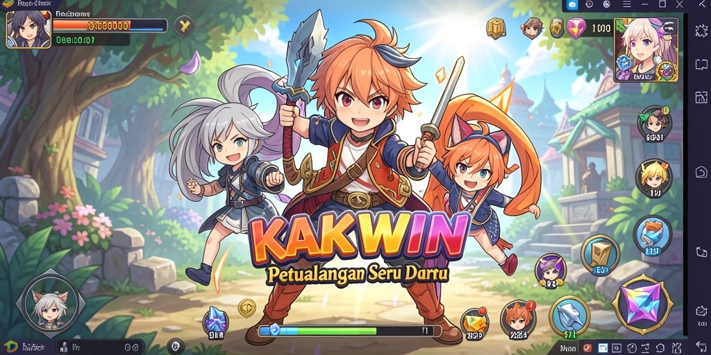 Tampilan gameplay KAKWIN yang seru dan menegangkan.