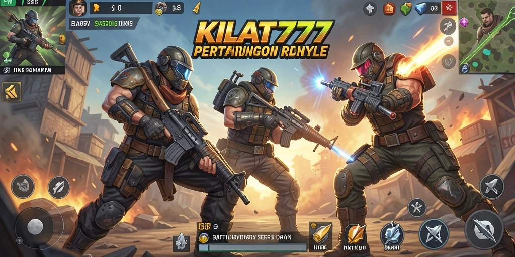 Screenshot KILAT777 menampilkan aksi seru dalam pertempuran Battle Royale.