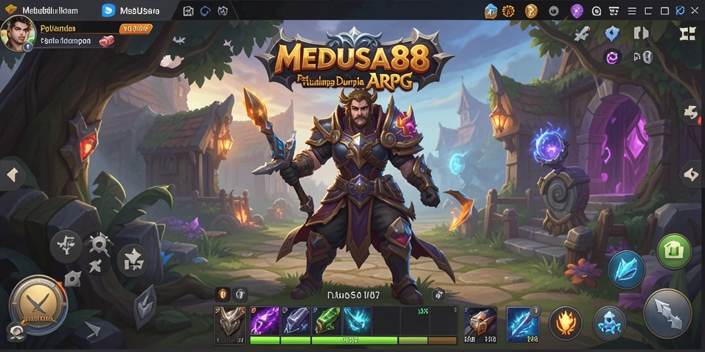 Gameplay seru dengan pertempuran mendebarkan di MEDUSA88.