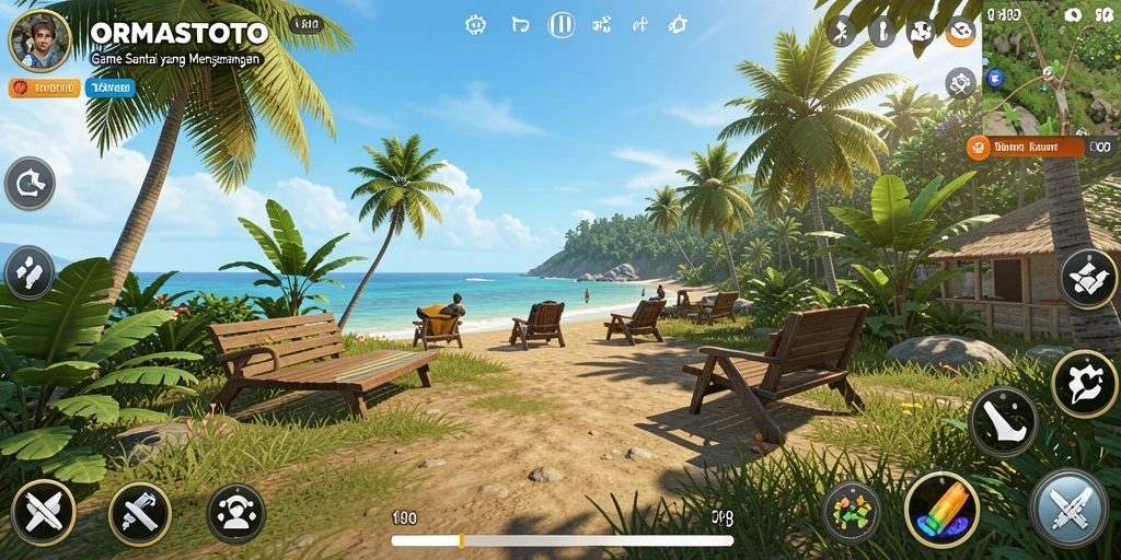 Tangkapan layar ORMASTOTO menampilkan gameplay santai dan menyenangkan.