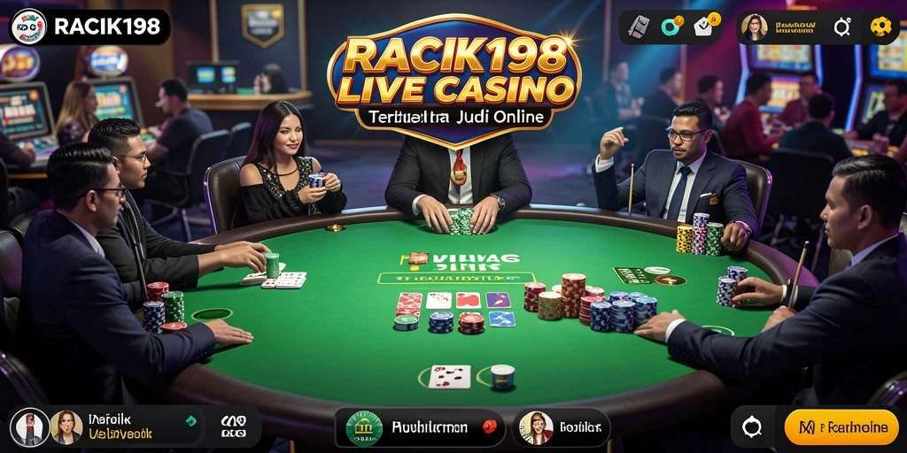 Tampilan gameplay seru dan interaktif di RACIK198 Live Casino.