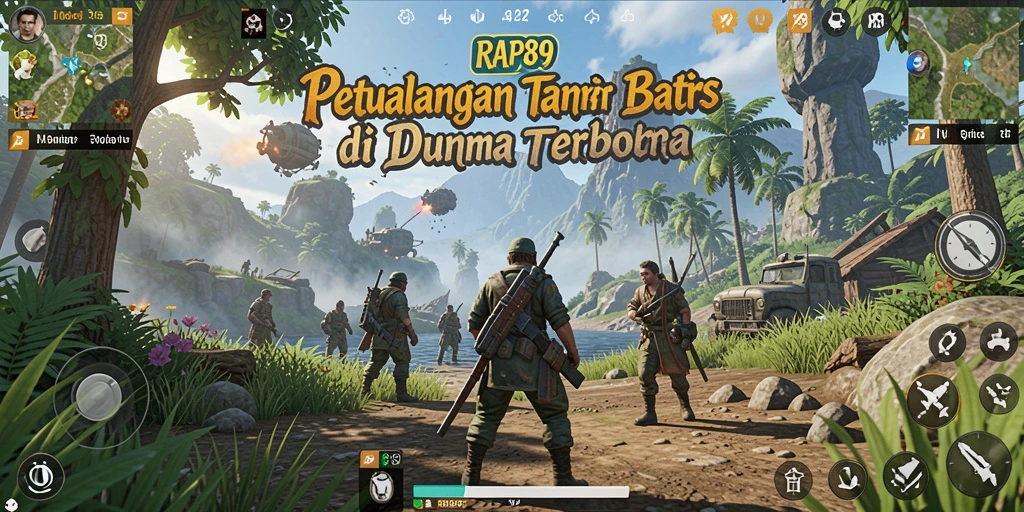 Tangkapan layar gameplay yang menampilkan eksplorasi dunia terbuka RAP89.