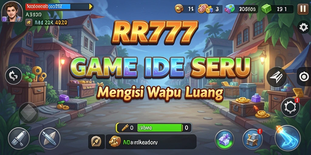 Screenshot utama RR777 menampilkan karakter beraksi dalam gameplay Idle yang menarik.