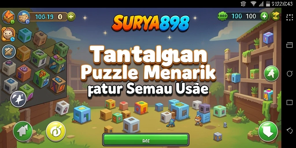 Tampilan gameplay menarik dari SURYA898 yang penuh tantangan Puzzle.