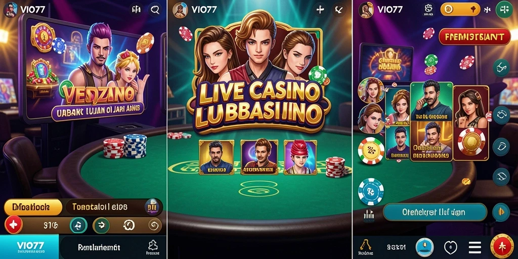 Tampilan gameplay VIO77 yang menarik dengan dealer langsung.