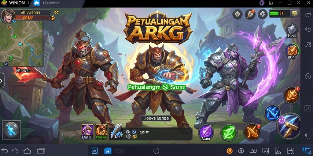 Screenshot gameplay seru dari WINIDN yang menunjukkan aksi ARPG.
